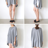 Drapey Deep Side Cut Top - Thumbnail 3