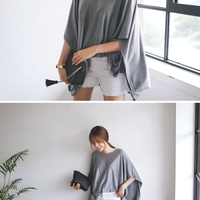 Drapey Deep Side Cut Top - Thumbnail 1