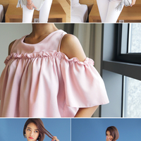 Cold Shoulder Blouse - Thumbnail 1