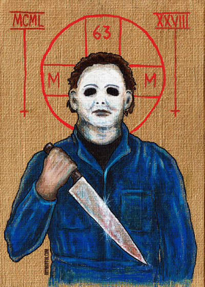 Religious Horror Icon-Michael Myers-5"x7" Print