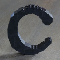 LEGO Lowercase C (Times) - Thumbnail 4