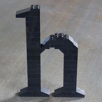 LEGO Lowercase H (Times) - Thumbnail 4