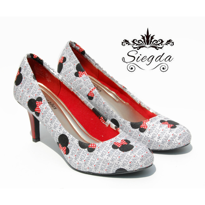 Minnie mouse classic round toe heels 3 inch