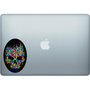 Multi Color Pixle Skull Decal - High Quality Adhesive Vinyl In Full Color-2