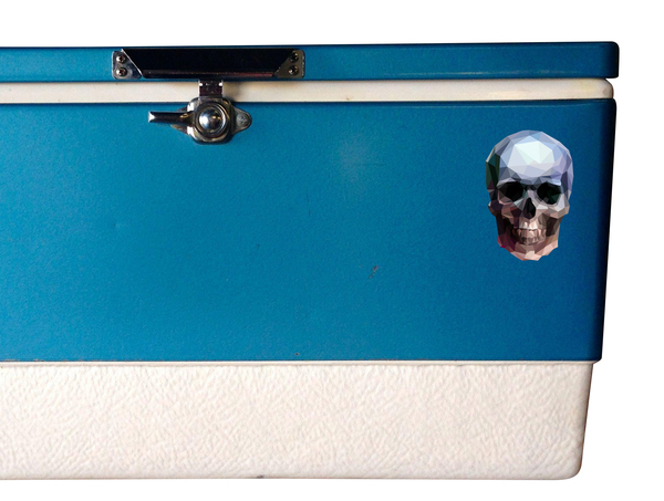 Poly Skull Decal - High Quality Adhesive Vinyl In Full Color
