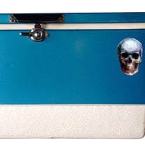 Poly Skull Decal - High Quality Adhesive Vinyl In Full Color