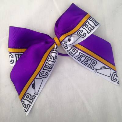 Purple, black/white "cheer," and yellow/gold - Thumbnail 1
