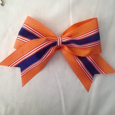 Glitter orange with navy and white stripes - Thumbnail 1