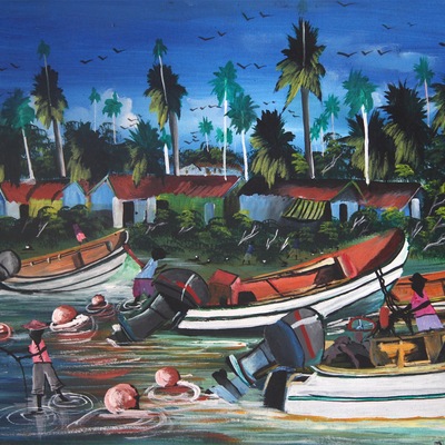 Fishermen painting by wolesky 