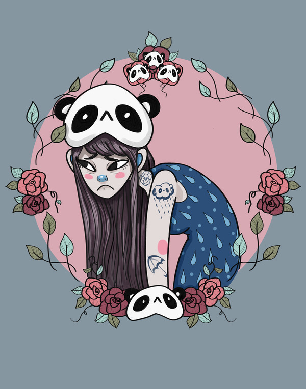 Sad Panda (print and mini-print)