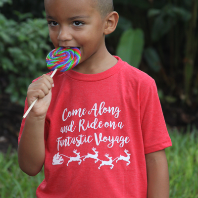 Fantastic voyage kids holiday tee