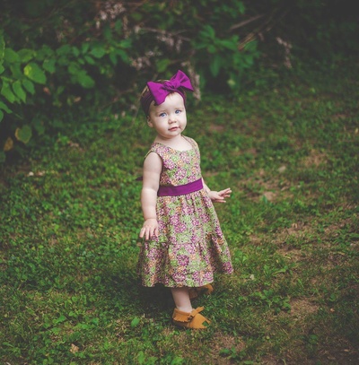 Fall Floral Toddler Dress