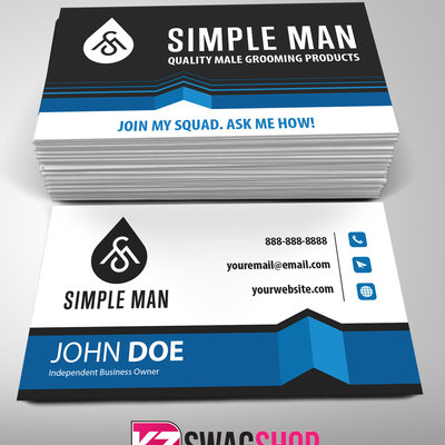 Simple man - business cards style 2
