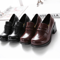 Retro College wind uniforms with thick leather shoes - Thumbnail 4