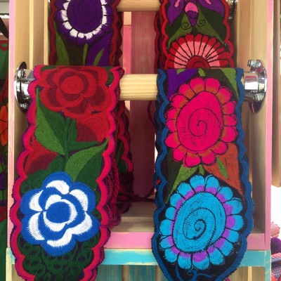 Mexican handmade embroidered belt 