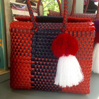 POM POM HANDMADE MEXICAN BAG  - Thumbnail 1