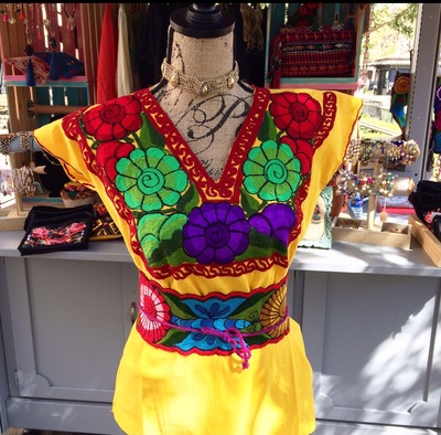 Mexican embroidered Blouse