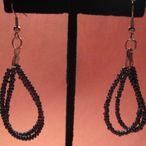 Seed Bead Loop Earrings