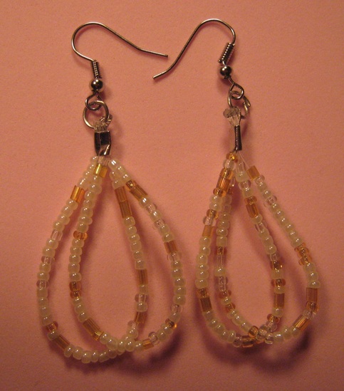 Seed Bead Loop Earrings