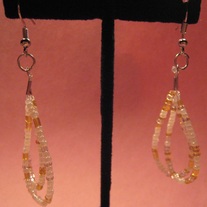 Seed Bead Loop Earrings
