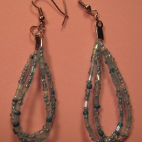 Seed Bead Loop Earrings