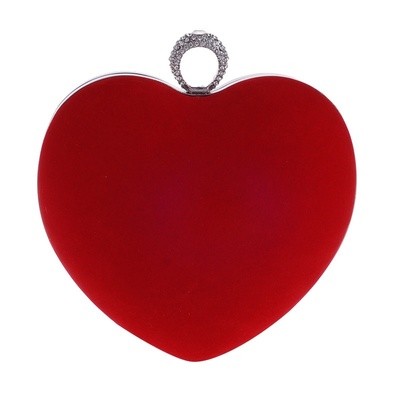 Fashion Diamond Heart-shaped Korean Dinner Bag Women Handbag