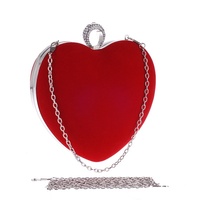 Fashion Diamond Heart-shaped Korean Dinner Bag Women Handbag - Thumbnail 1