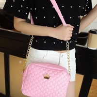 Fashion Women Messenger Bags Rivet Chain Shoulder Bag High Quality PU Leather Crossbody Bags - Thumbnail 1