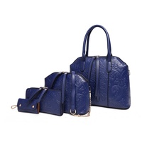 Retro 4 pcs Women Bag Suit Luxury Handbags Purse Shoulder Bags - Thumbnail 2