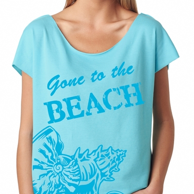 Sea shells ladies terry dolman tee # 7001