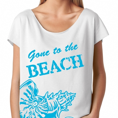 Sea shells ladies terry dolman tee # 7001