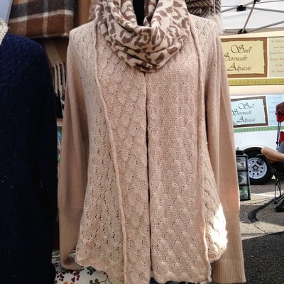 Chelsea baby alpaca lace cardigan