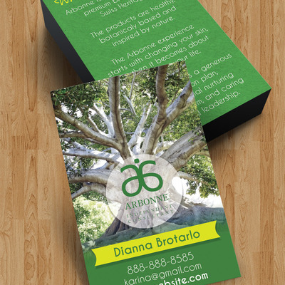 Arbonne business cards style 4