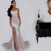 Sweetheart Mermaid Prom Dresses ,Side Slit Bridesmaid Dresses,Most Popular Elegant Formal Bridesmaid Gown , BD14411 - Thumbnail 3