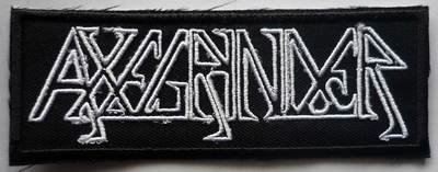 AXEGRINDER embroidered patch (white)
