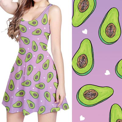 Vagocado purple gradient skater dress