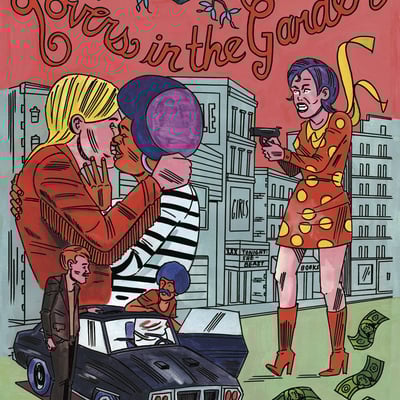 Lovers in the garden by anya davidson