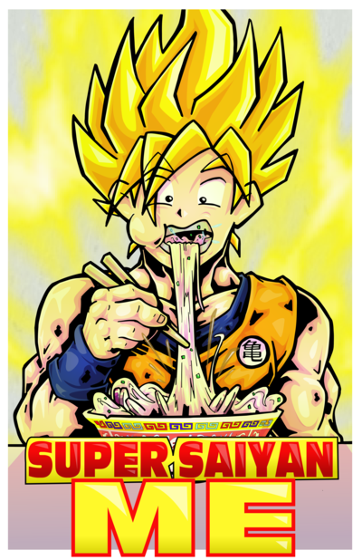 Super Sayian me print