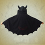 Halloween Devil Ear Bat Cape Woolen Jacket-2