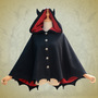 Halloween Devil Ear Bat Cape Woolen Jacket-3