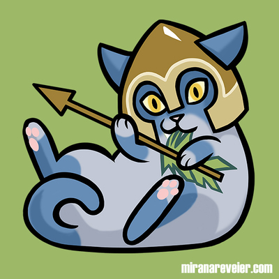 Archer cat print