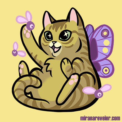 Fairy cat print