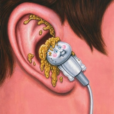 #7 ear bud / waxy wesley final art - garbage pail kids bns 1