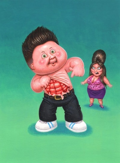 #28 Jersey JEFF / Situational STAN Final Art - Garbage Pail Kids BNS1
