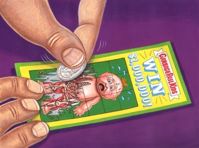 #77 Instant WYNN / Lotto OTTO Final Art - Garbage Pail Kids BNS2