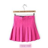 Harajuku fashion high waist pleated skirt  - Thumbnail 3