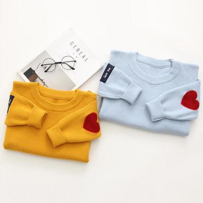 Love me heart patch knitted sweater - Thumbnail 5