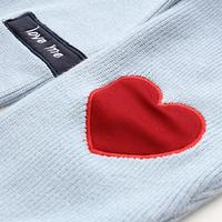 Love Me Heart Patch Knitted Sweater - Thumbnail 2