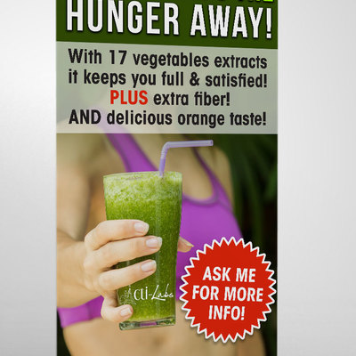 Acti-labs premium retractable banner skinny juice - 2