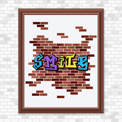 Smile - Graffiti - Printable Wall Art